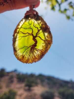 Tree Of Life groene Agaat