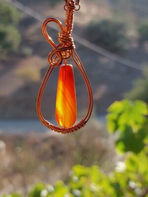 Vuuragaat met koperdraad