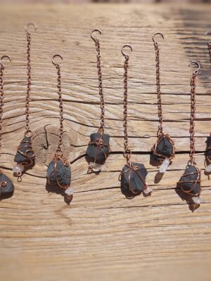 Zuiveringsmineraal Shungiet met Bergkristal