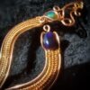 zwarte opal copper wirewrap handmade ethiopie hanger