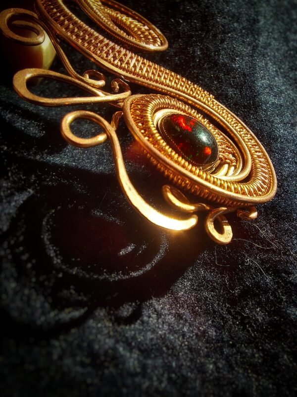 hanger zwarte opaal ethiopie