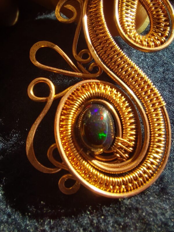 hanger zwarte opaal ethiopie