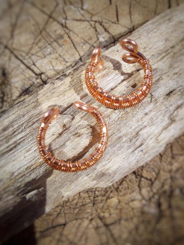 koperen ear cuff, zonder gaatjes