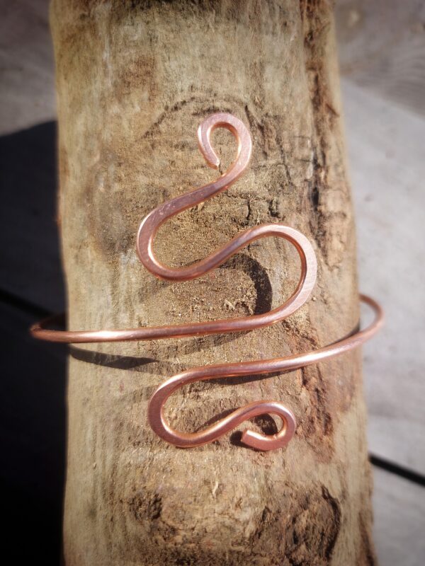 enkelband armcuff koperdraad bovenarmband arm manchetarmband