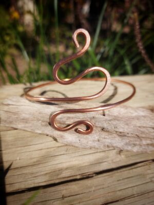 enkelband armcuff koperdraad bovenarmband arm manchetarmband