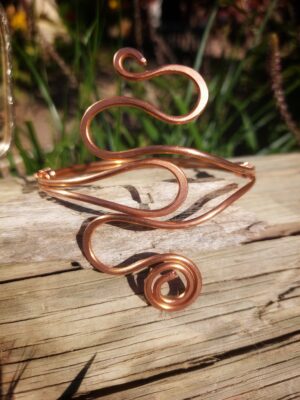 enkelband armcuff koperdraad 2d