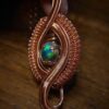 zwarte opal ethiopië copper wire 3 carat 2