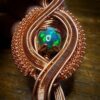 zwarte opal ethiopië copper wire 3 carat 3