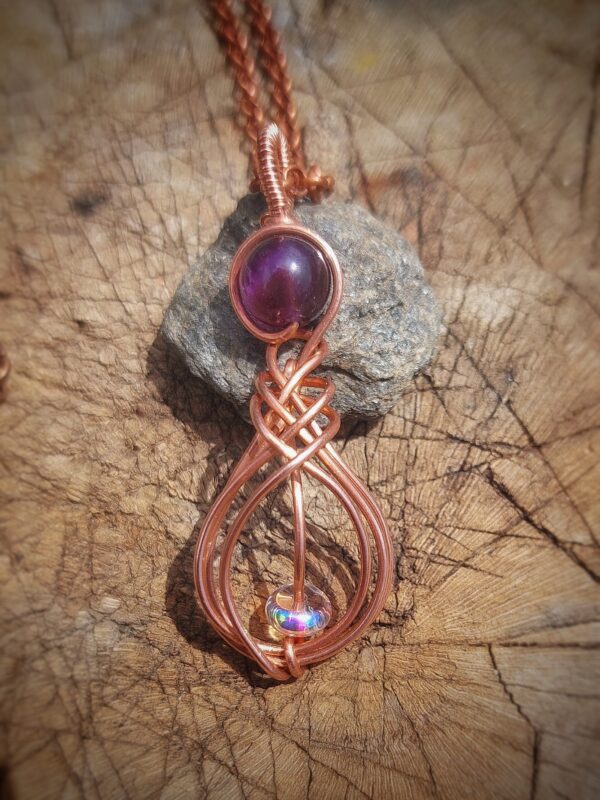 Hanger-Miracle-amethist-angel-aura-koperdraad